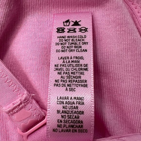 SKIMS Cotton Logo Demi Bra NEW Bubble Gum 44DD - Picture 11 of 12